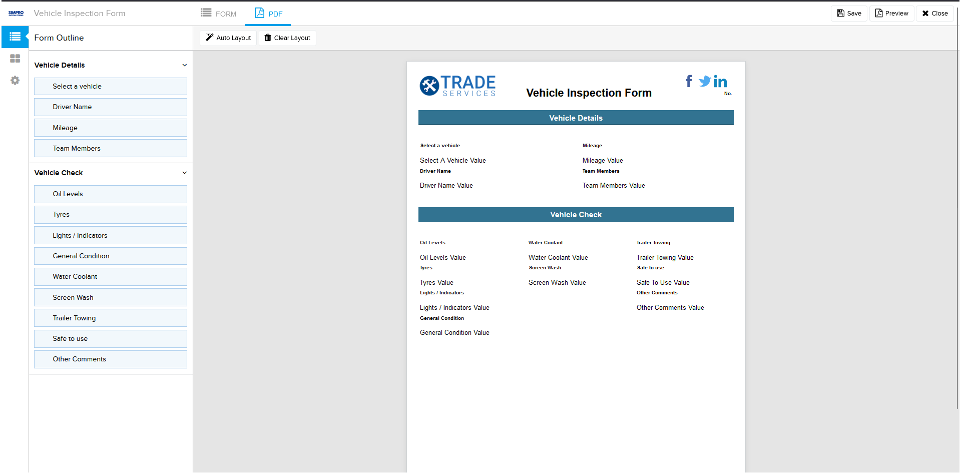 A screenshot of a PDF form being edited.